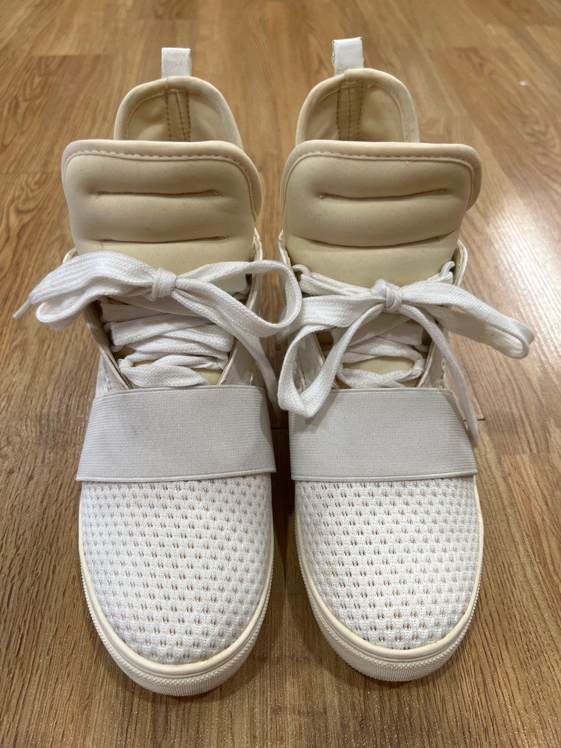 All white steve best sale madden shoes