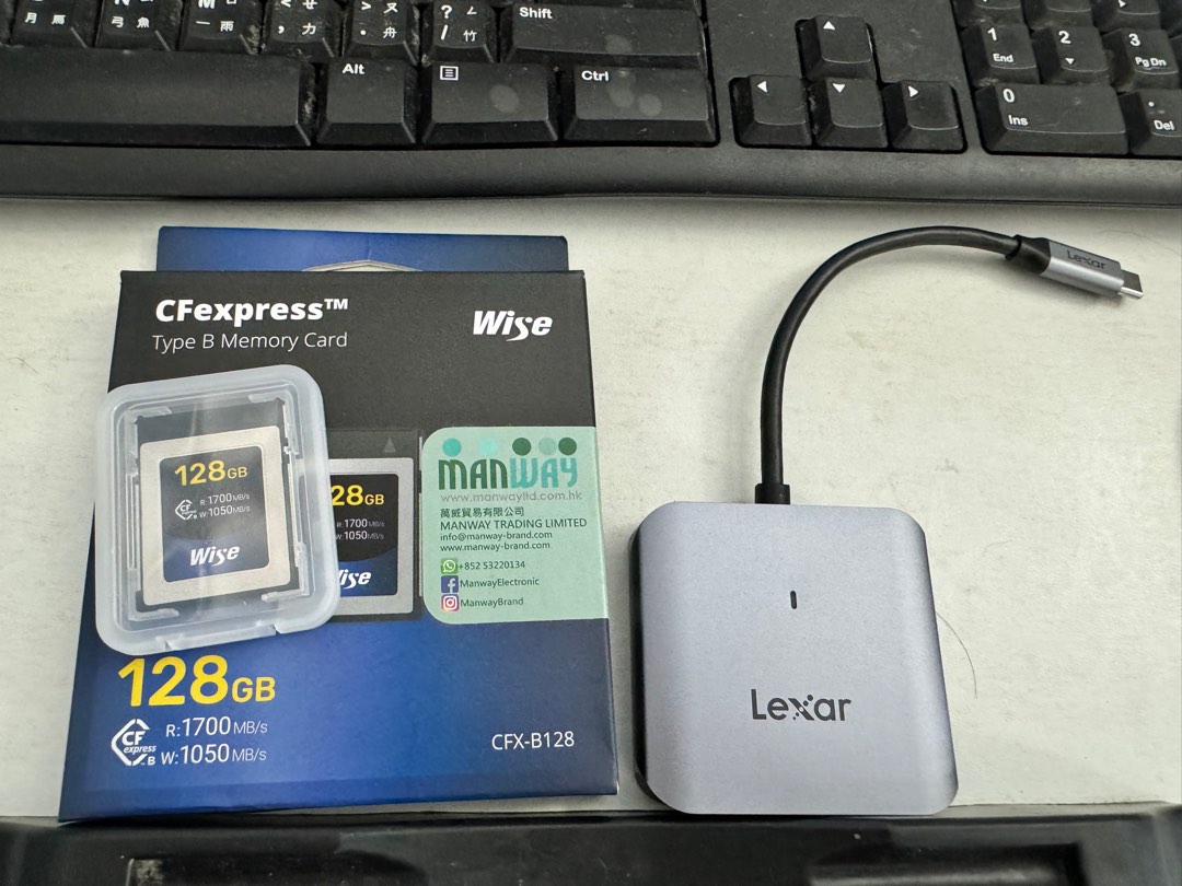 Wise cfexpress typb 128G 連 card reader, 攝影器材, 攝影配件, 其他攝影配件 Carousell