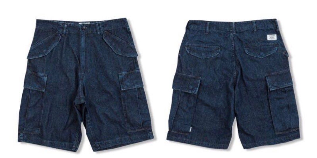 ショートパンツ wtaps 18ss denim cargo shorts 徵wtaps 18ss denim cargo shorts, 男裝, 褲＆半截裙, 短褲- Carousell