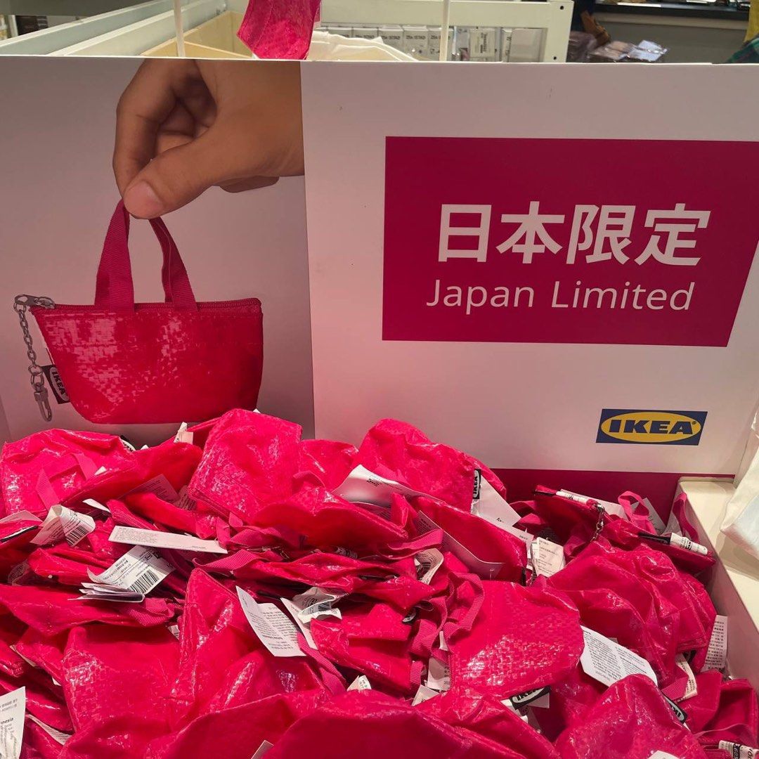Pink hotsell ikea bag