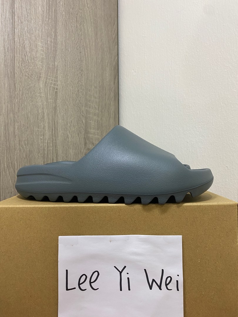 Yeezy Slide Slate Marine, Men's Fashion, Footwear, Flipflops and