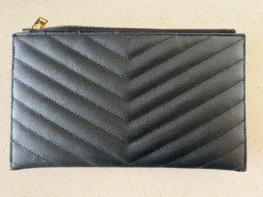 Ysl zip cheap pouch wallet