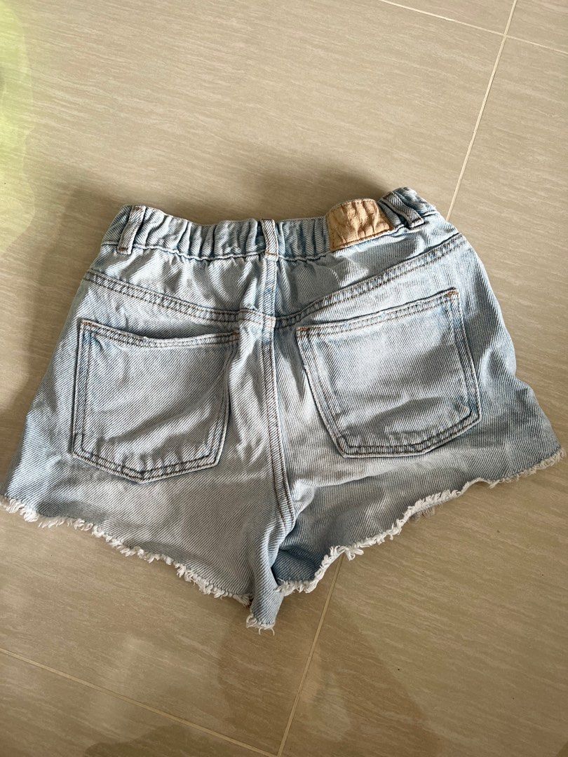 Zara girls discount denim shorts