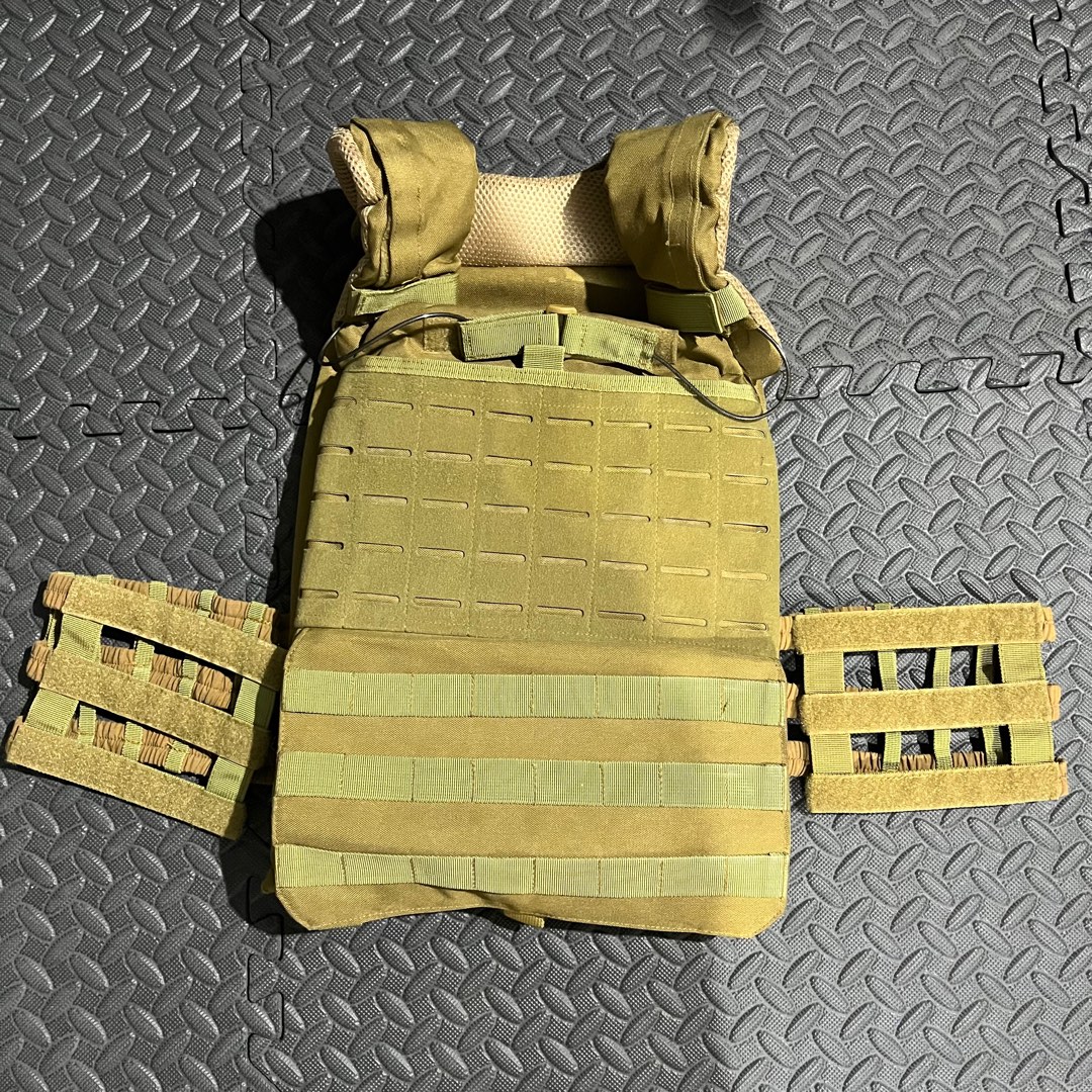 Black Tactical 10kg Weighted Vest , Sports Equipment, Exercise