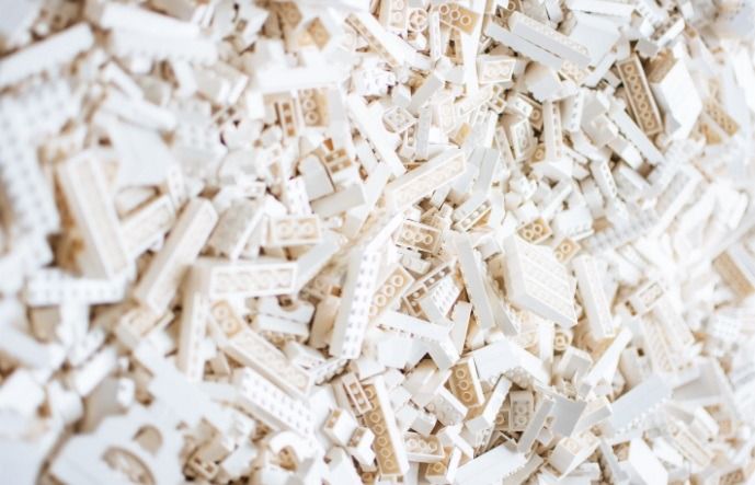 White lego cheap bricks bulk