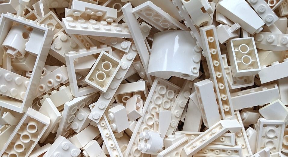 Lego sales white blocks