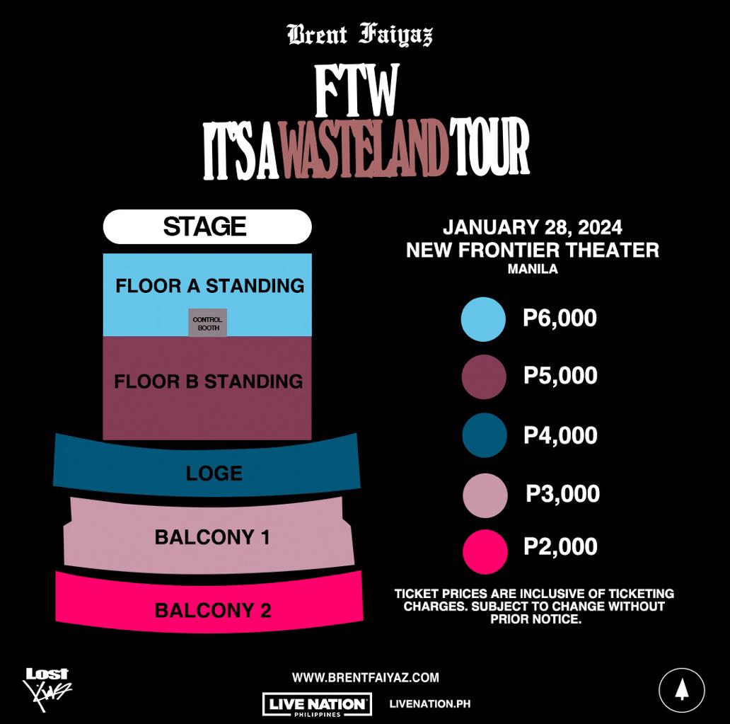 [2] Brent Faiyaz Concert Tickets (Floor B), Tickets & Vouchers, Event Tickets on Carousell