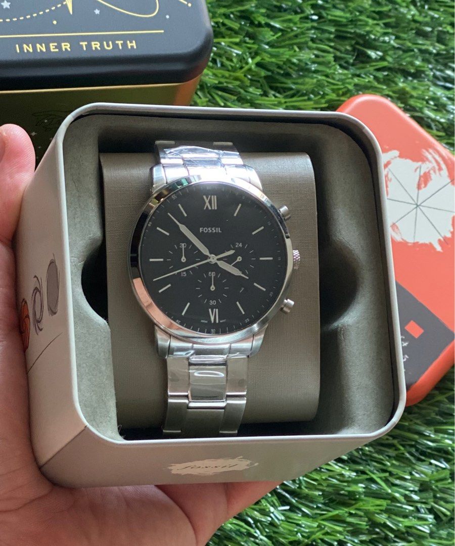 50% SaLE> Fossil Neutra Chronograph Stainless Steel Watch (44mm) FS5384,  Men's Fashion, Watches & Accessories, Watches on Carousell