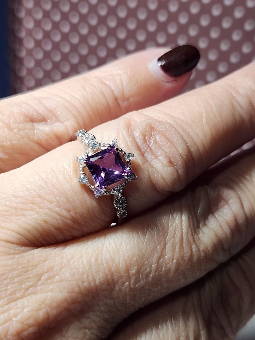 Purple alexandrite rings discount
