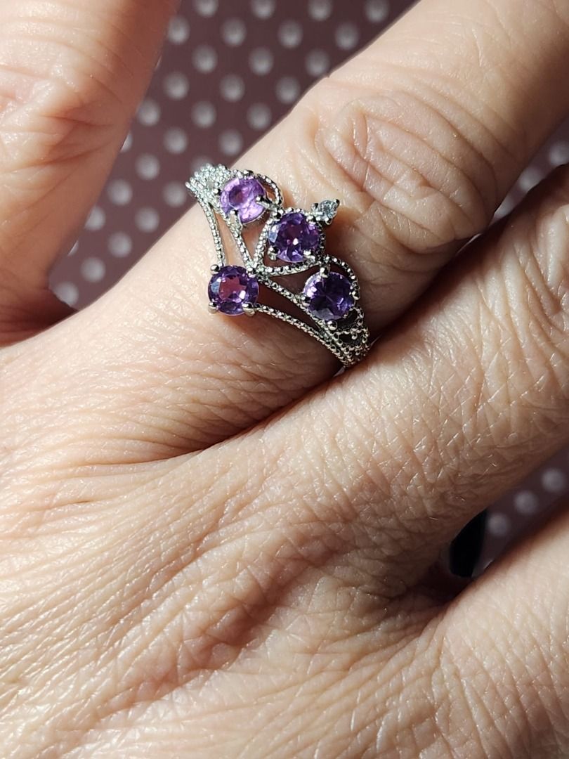 Purple alexandrite hotsell rings