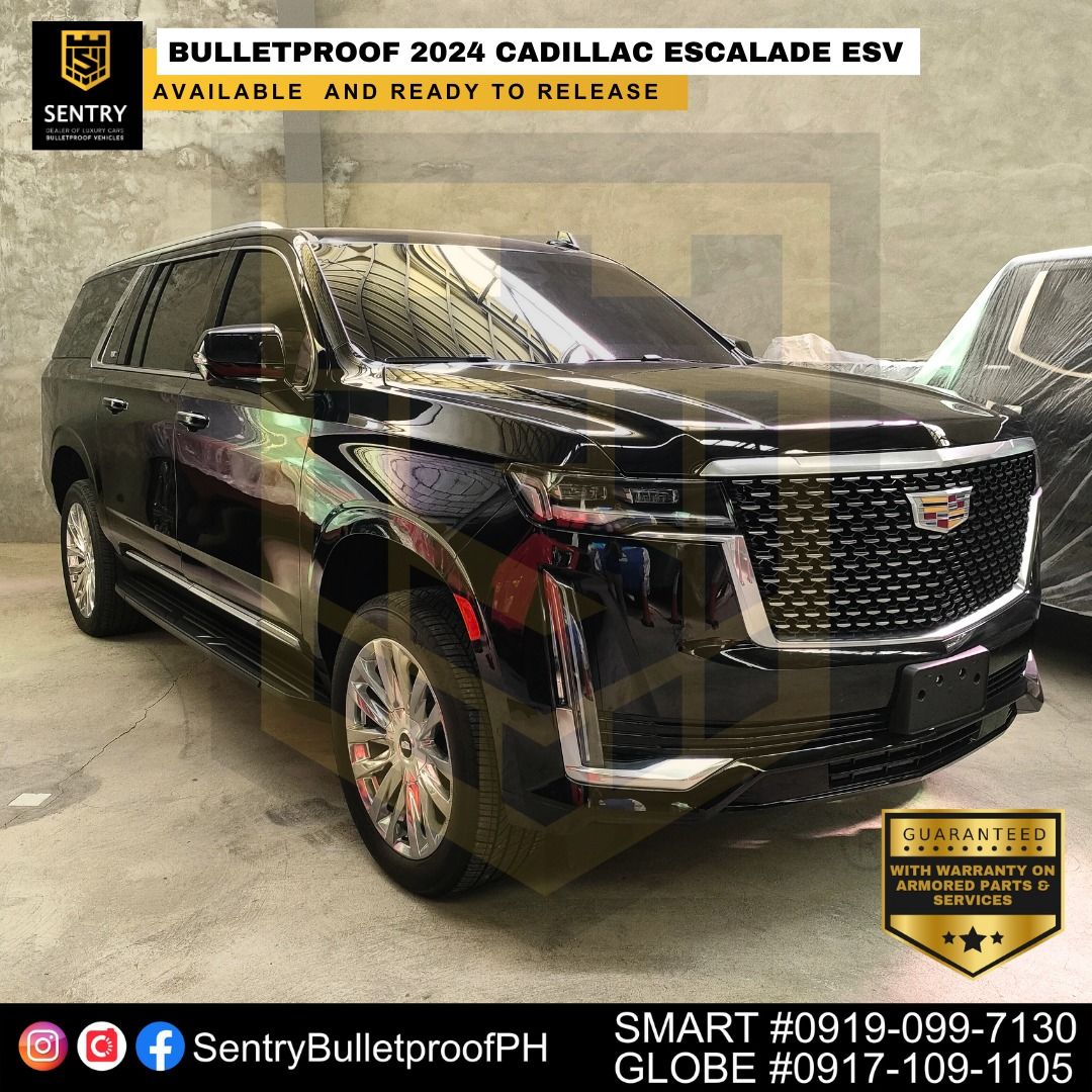 🛡️ 𝐁𝐔𝐋𝐋𝐄𝐓𝐏𝐑𝐎𝐎𝐅 2024 CADILLAC ESCALADE ESV VIP CAPTAIN SEATS (LEVEL 6) 🛡