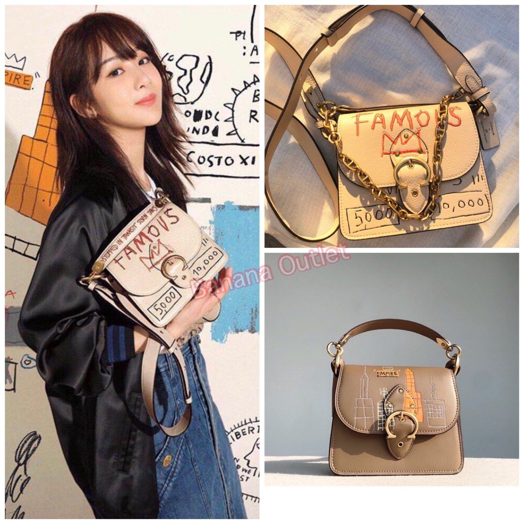 COACH Beat 18 Jean Michael Graffiti Women Crossbody Shoulders Sling Small Leather Famous Doodles fun party bag best Birthday Wife Girlfriend