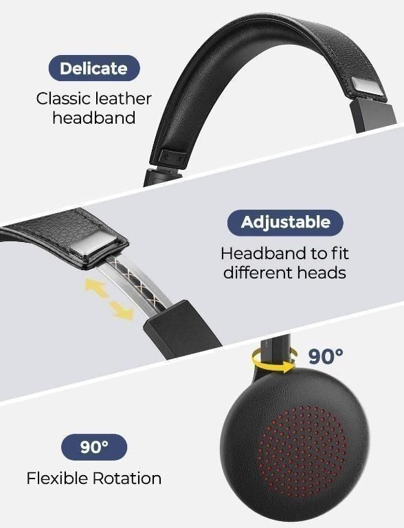 Mpow HC5 Bluetooth Headset with Microphone BH359B