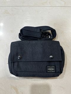 全新未用 Porter Flash Shoulder Bag 牛仔布料 21.5 X 15 X 4 CM Made in Japan 日本製造