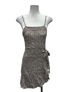 Cheetah spaghetti 2024 strap dress