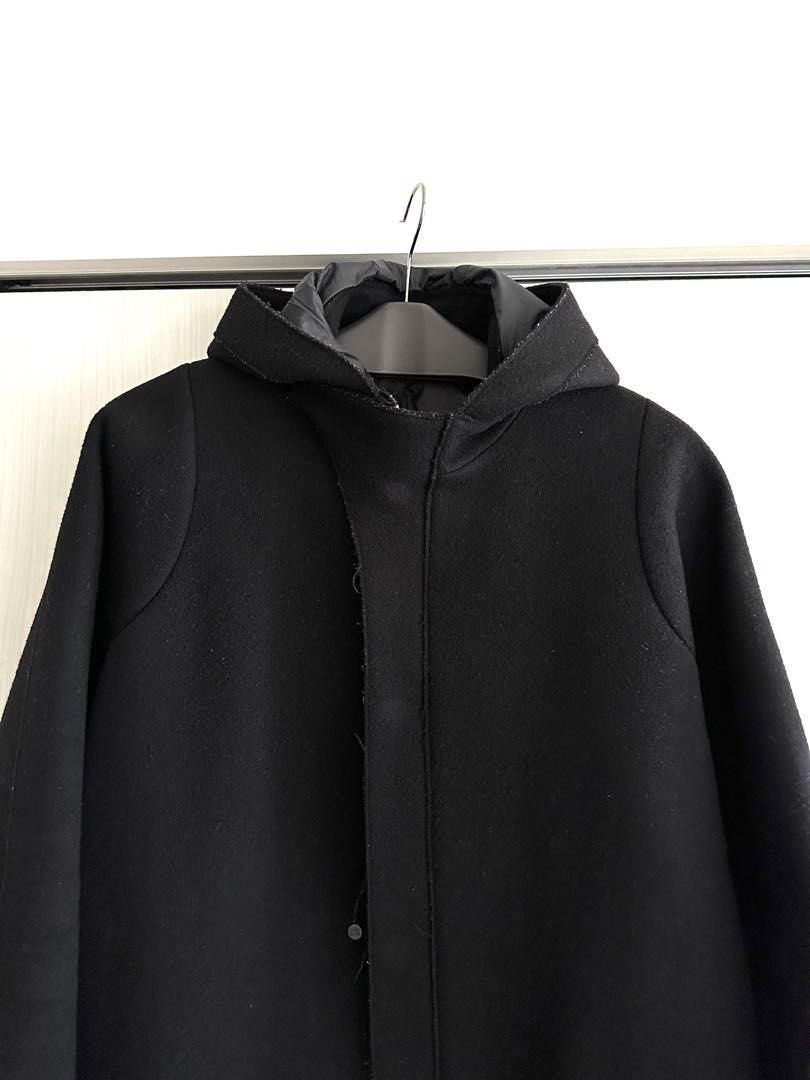 Acne Studios MILTON 羊毛連帽大衣夾克外套, 他的時尚, 外套及戶外衣服