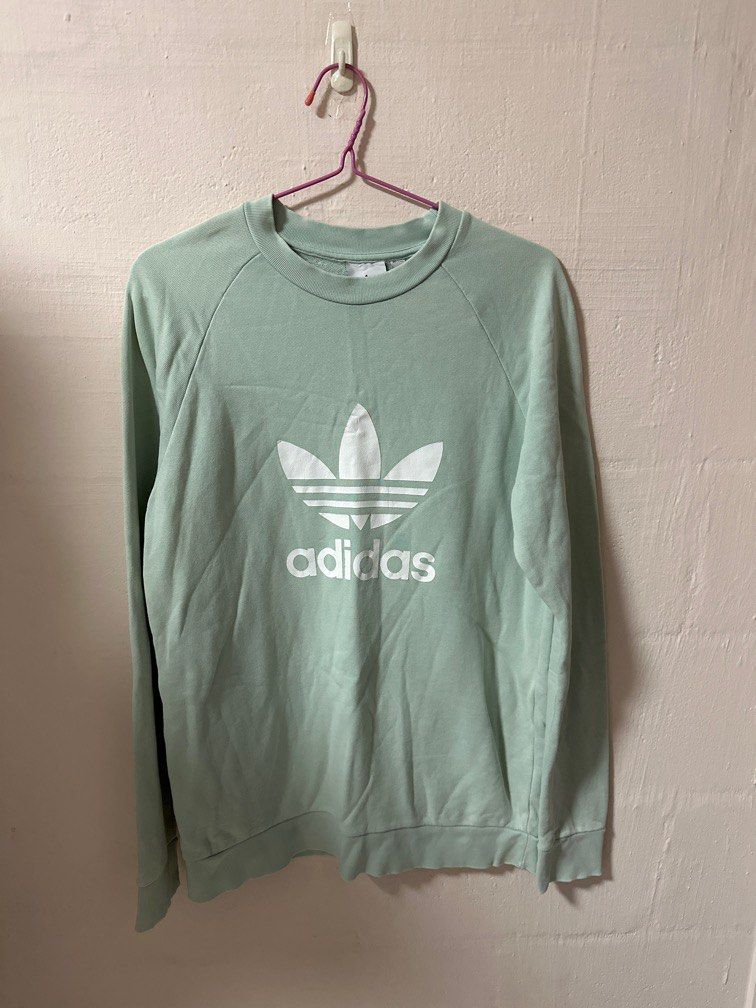 Adidas ash green shop sweatshirt