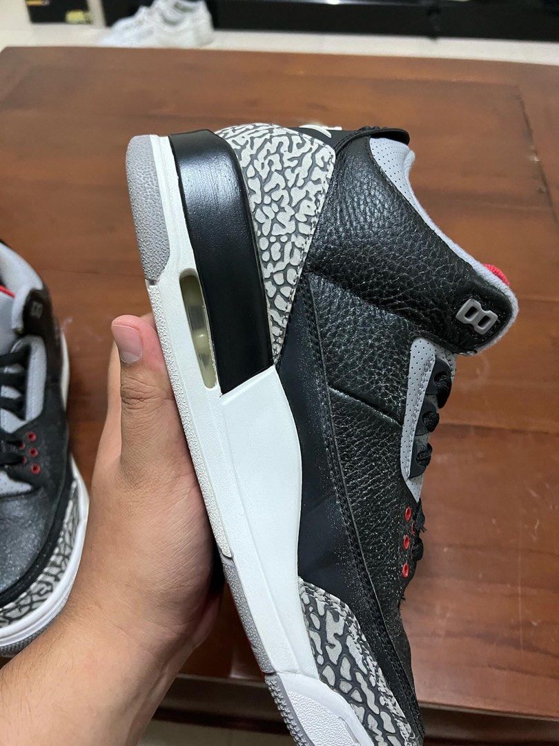 air jordan 3 aj3 black cement retro 2018