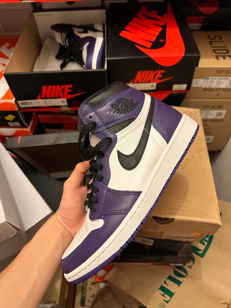 aj1 court purple white