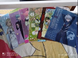 Anime clear file folder assorted set bundle UtaPri Enstars IDOLiSH7 Evangelion
