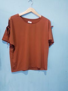 🍒Atasan coklat lucu🍒