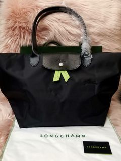 Authentic Longchamp Le Pliage Coal Black Large Size