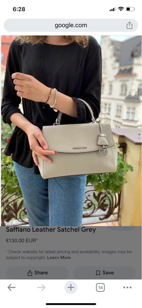 Ava medium leather clearance satchel