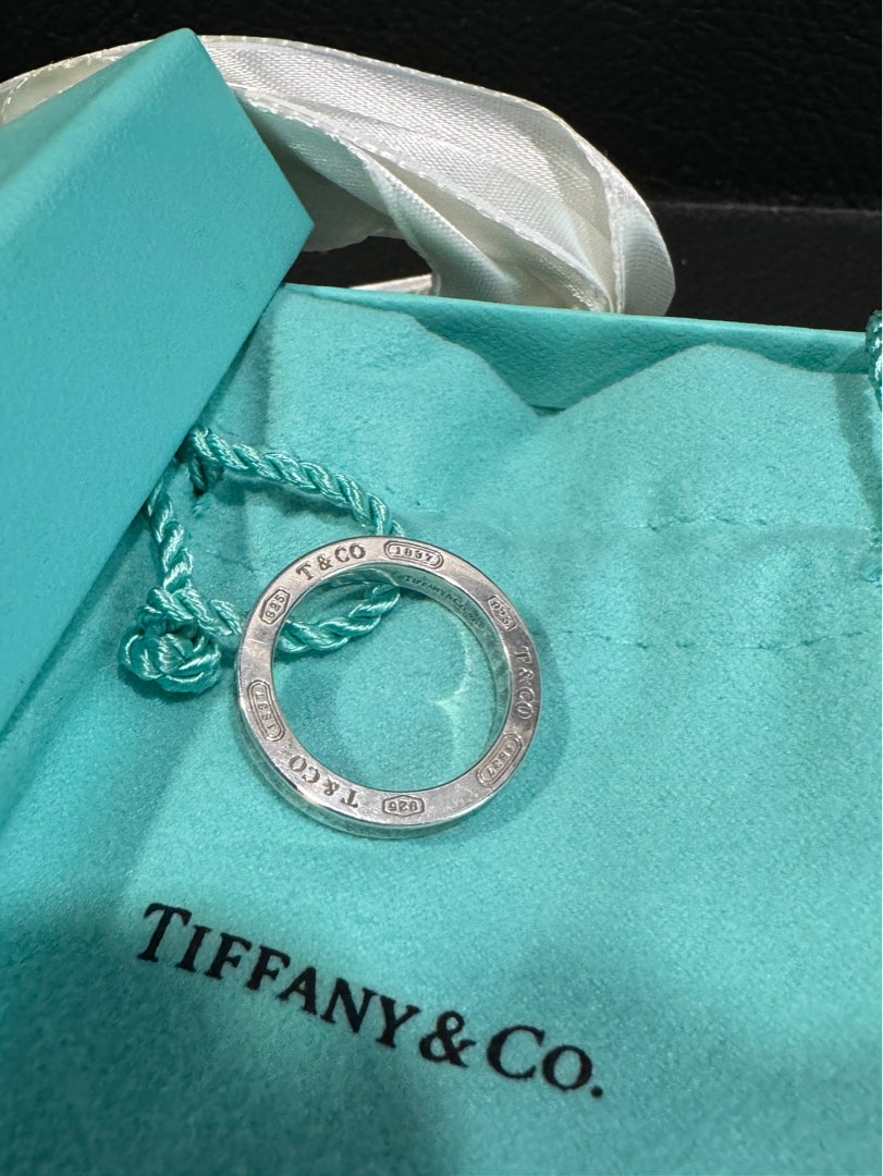 Tiffany 1837 ring store silver