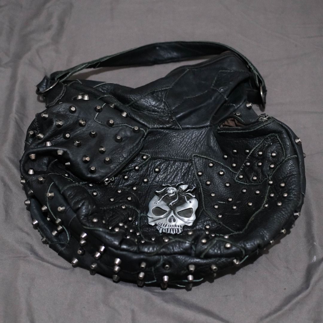 grunge City shoulder bag Black midium Grunge Shoulder Bag - Etsy