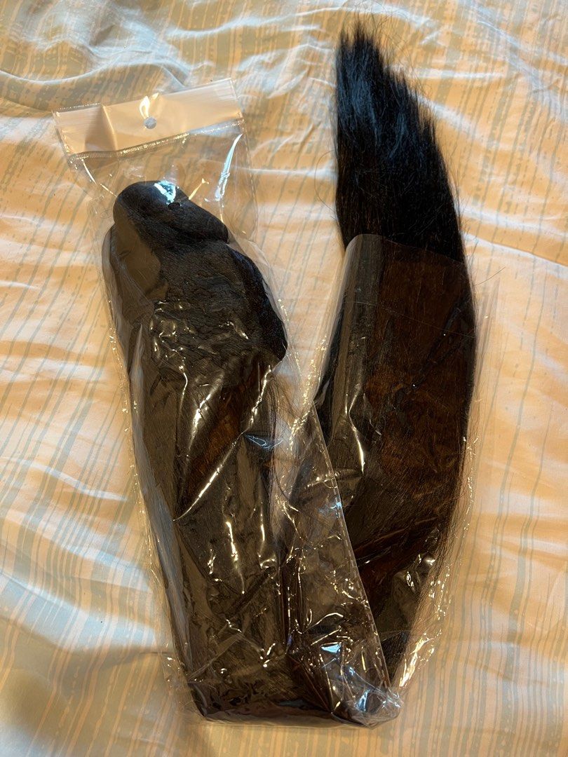 70 cm black wig sale