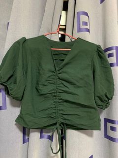 BN Emerald Green Ruched Top