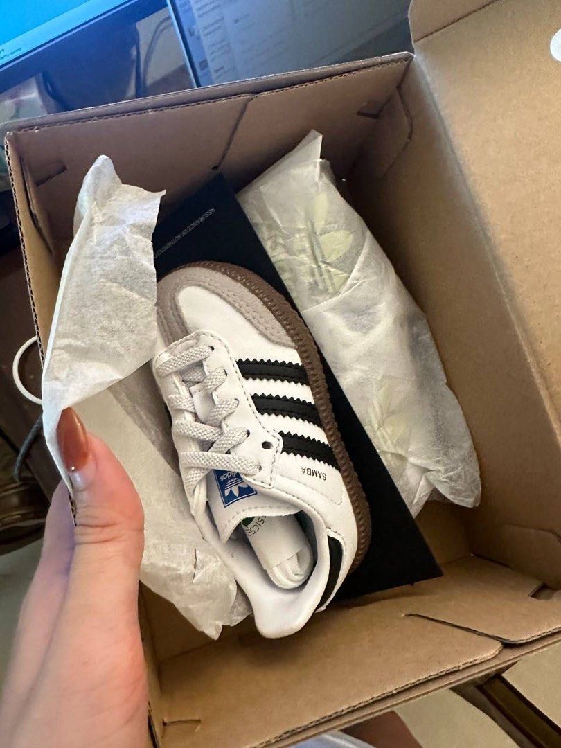 BNIB ADIDAS SAMBA ORIGINAL INFANT SIZE 4 Babies Kids Babies