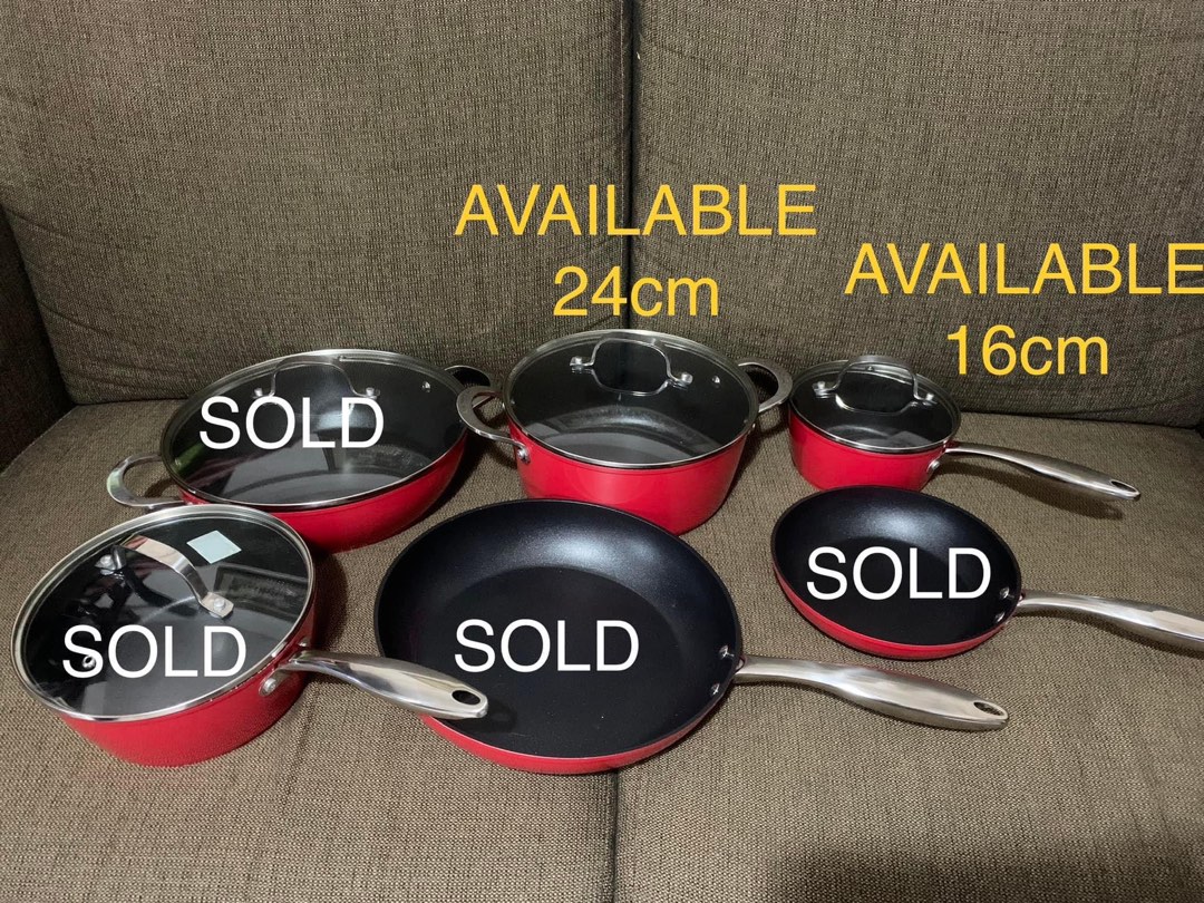 Brandnew The Cooks Collection Colours in Red 24cm Casserole with Lid