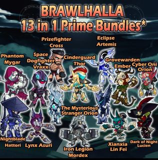 Brawlhalla Cyber Oni Bundle  Prime Gaming CD Key 