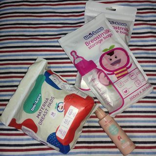 Breastfeeding Essentials (Storage Bags, Breasts Pads, Breast Oil) *Read Description