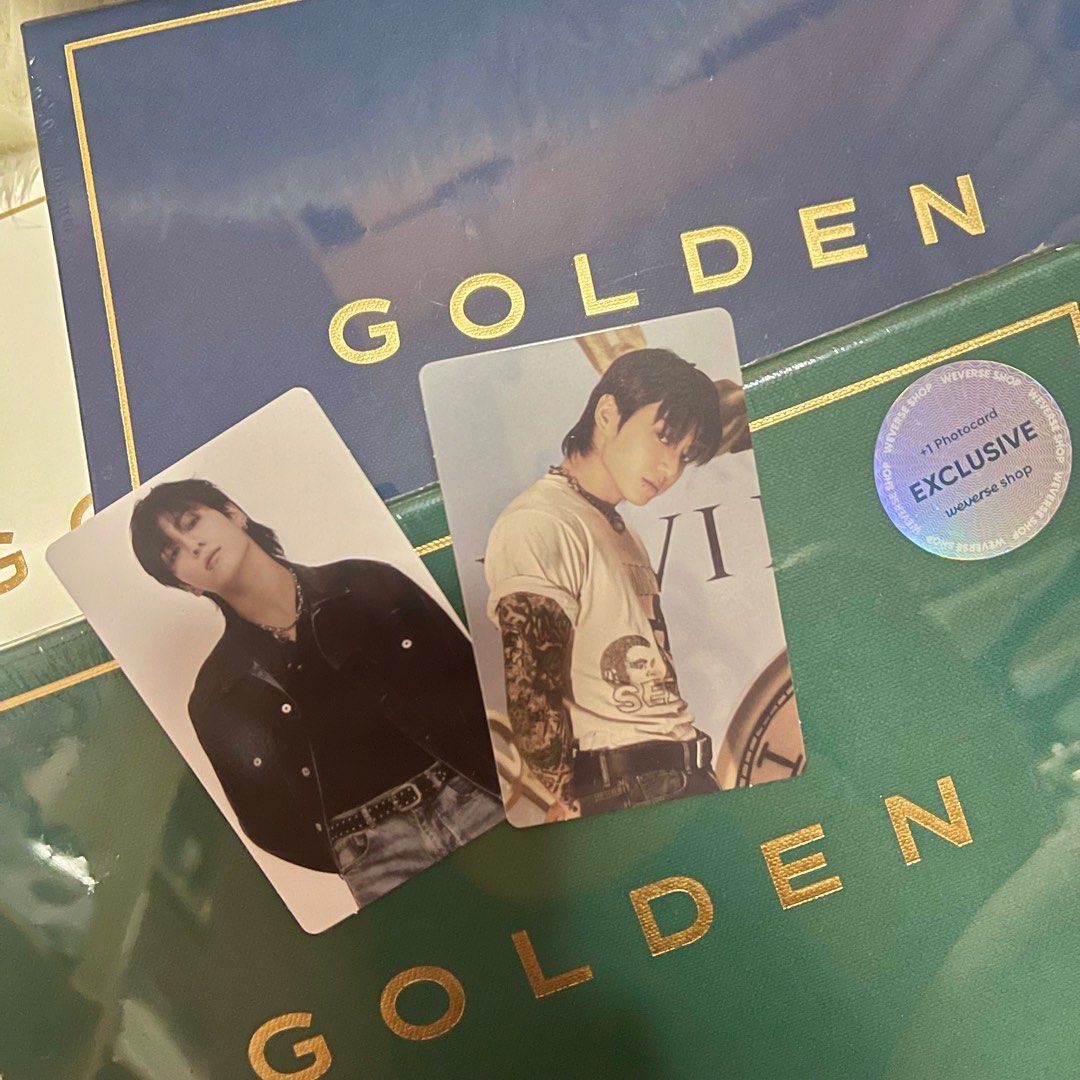 BTS Jungkook GOLDEN Weverse USA exclusive pc, Hobbies & Toys 