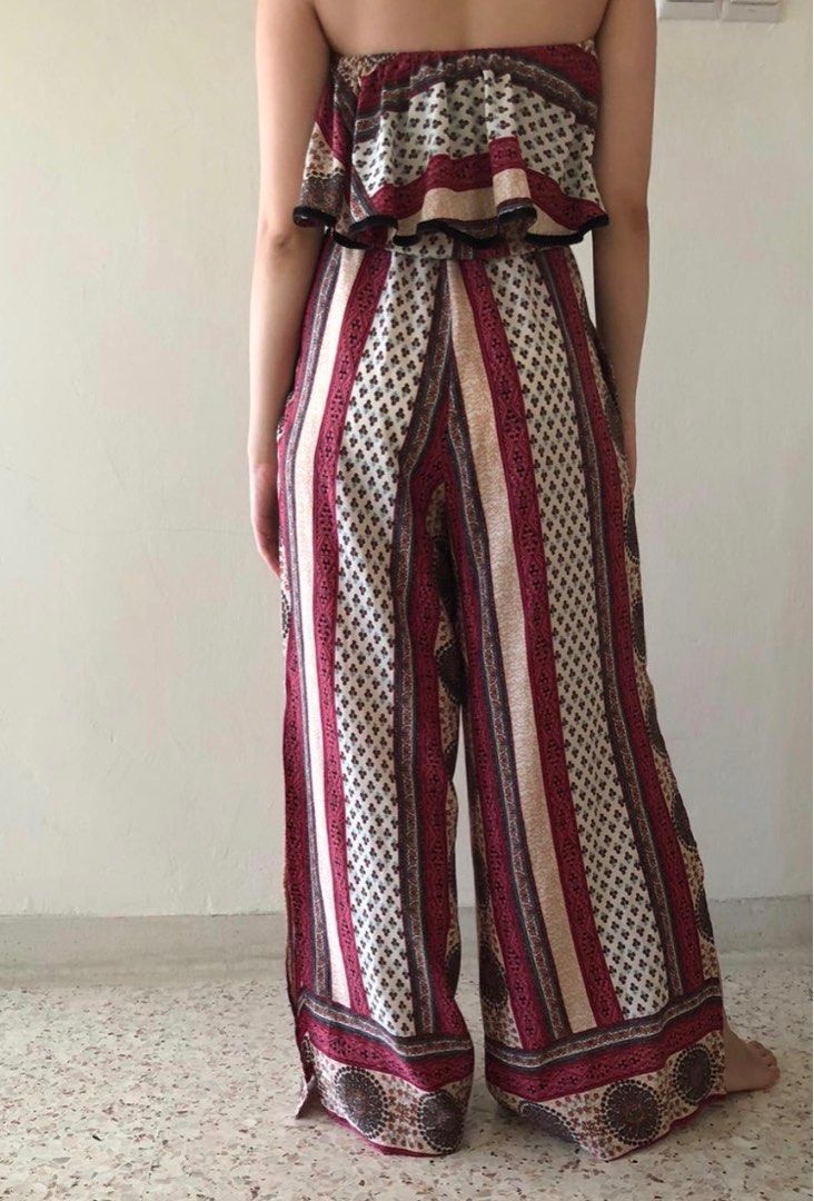 Romper pants 2025 with slits