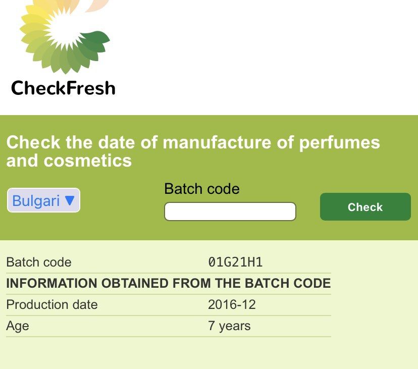 Checkfresh bvlgari sales