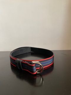 Carven nylon/ faux leather belt