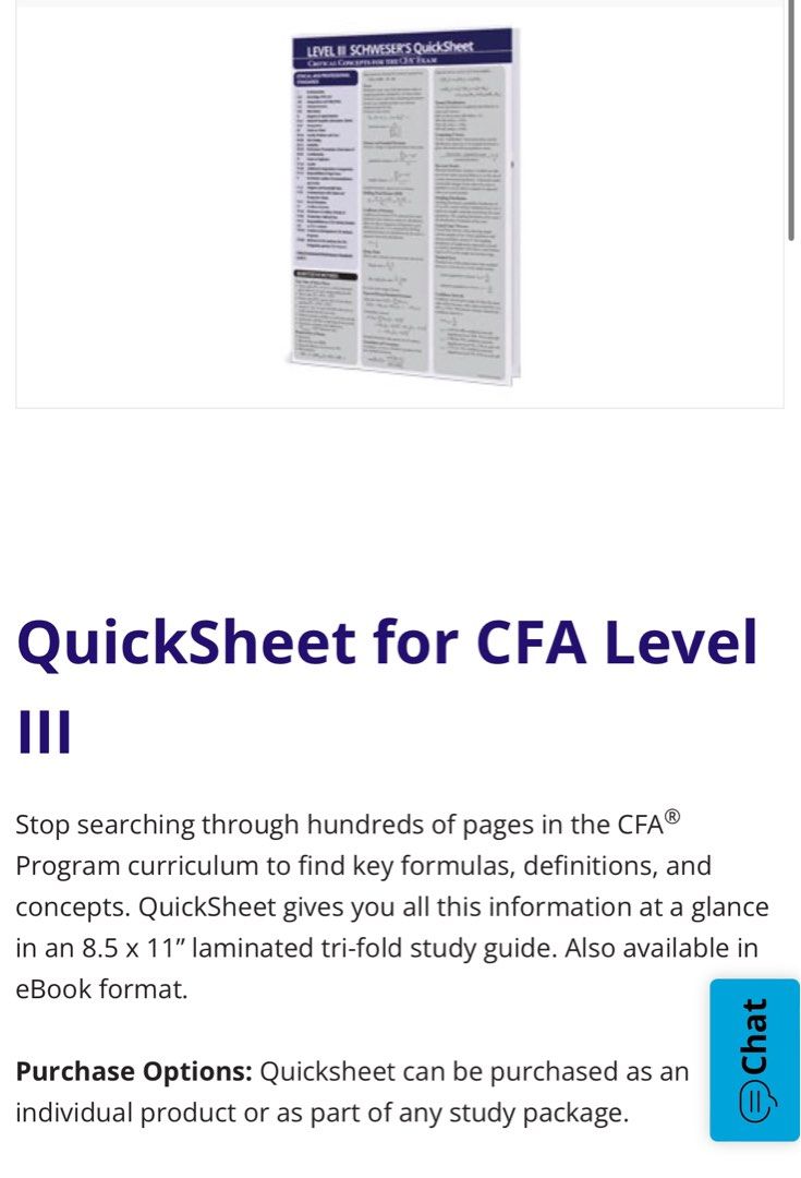 CFA level 3 cheat sheet (Kaplan Schweser), 興趣及遊戲, 書本 & 文具, 書本及雜誌 補充練習