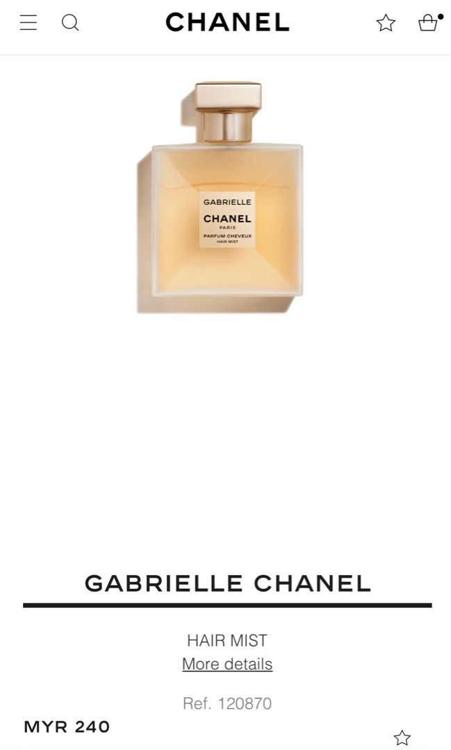 Chanel hair mist best sale gabrielle