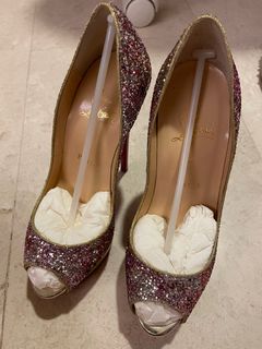 Christian louboutin paint best sale splatter shoes