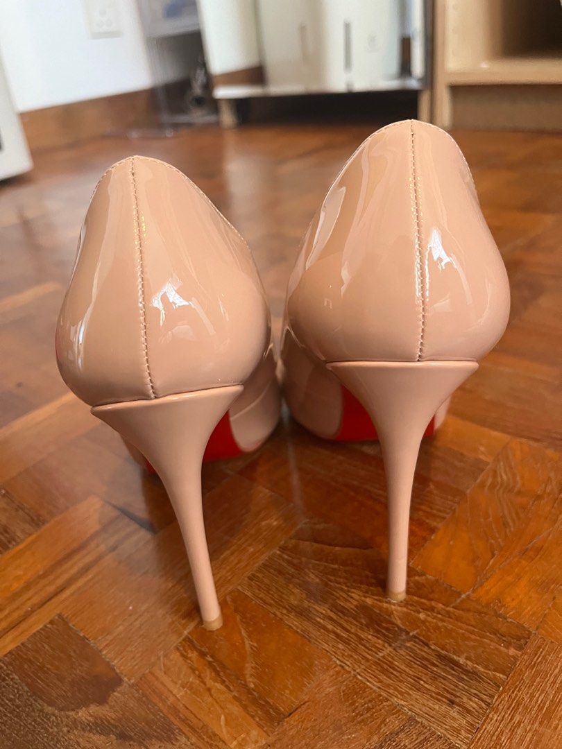 Christian Louboutin Beige Patent Heels