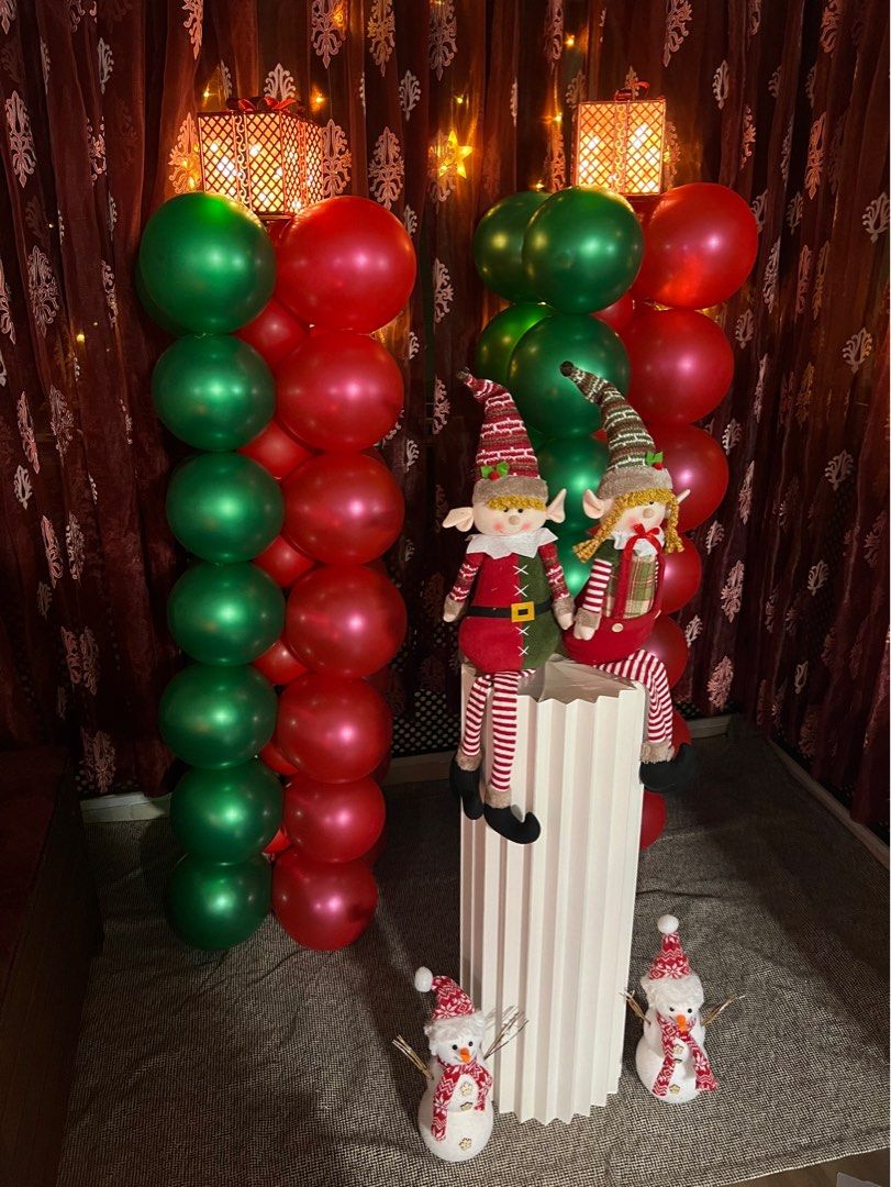 Christmas Balloon Columns, Hobbies & Toys, Stationery & Craft