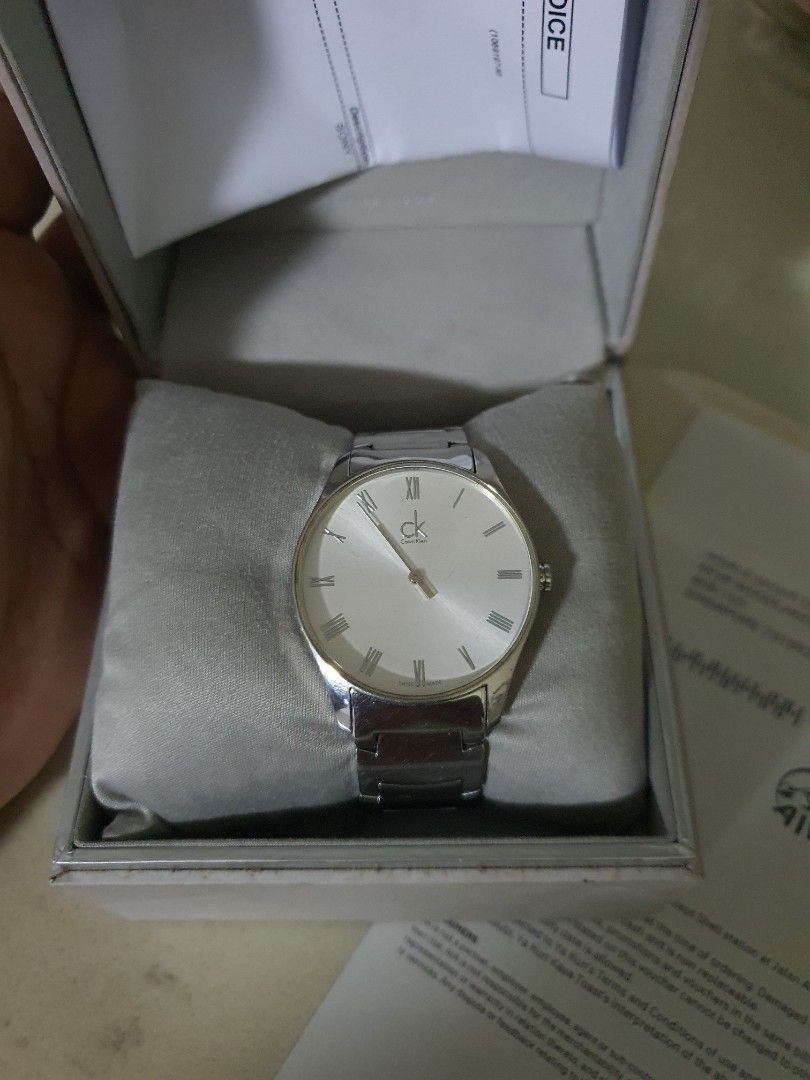 CK watch rarely used with original box and receipt Men s Fashion Watches Accessories Watches on Carousell