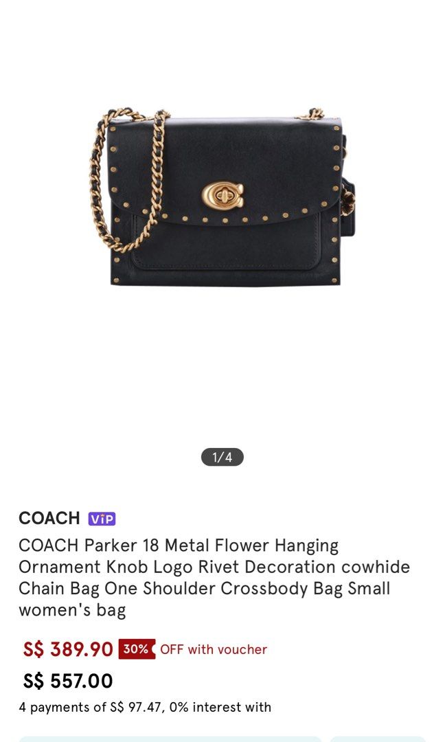 Coach parker small shoulder bag online