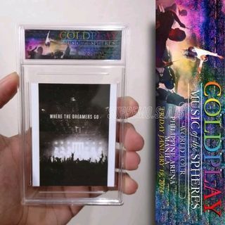 COLDPLAY MUSIC OF THE SPHERES Ticket Case!