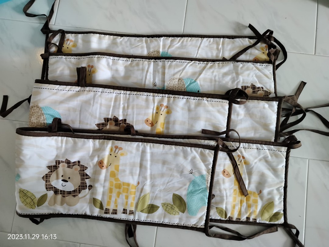 Cot Bumper Animals Babies Kids Baby Nursery Kids Furniture