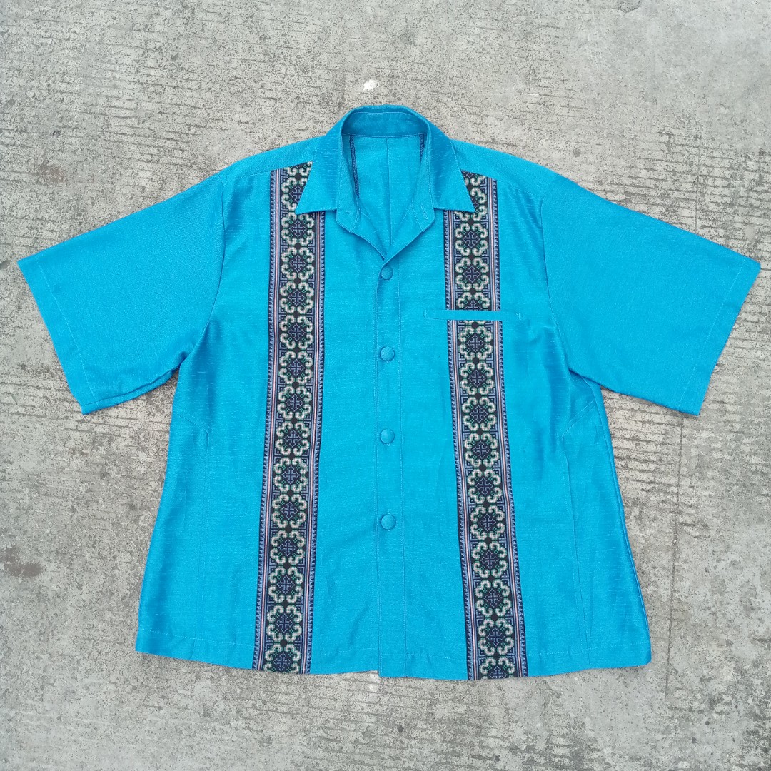 Cuban style polo, Men's Fashion, Tops & Sets, Formal Shirts on Carousell