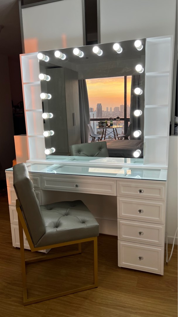 Customized Vanity Mirror, Furniture & Home Living, Home Decor, Mirrors